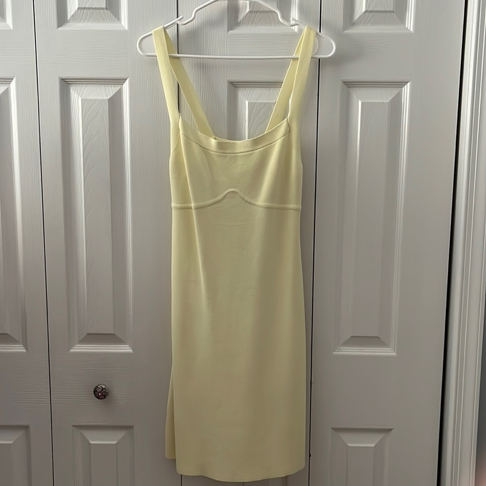 Knit yellow Zara dress